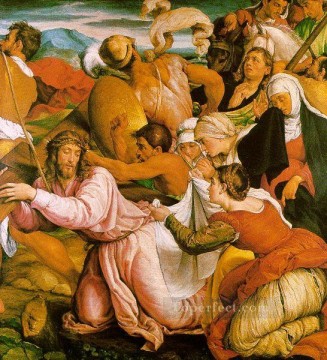 Jacopo Bassano Painting - El camino al Calvario Jacopo Bassano
